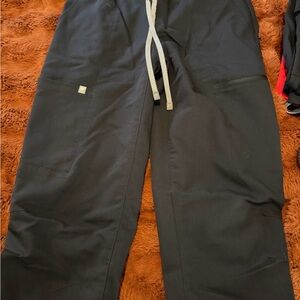 Fabletics Black Drawstring Scrub Pants